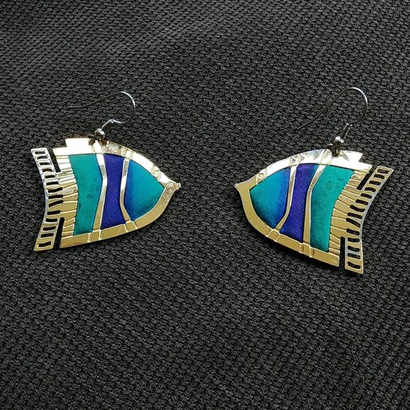 Claire's Tropical Fish Drop Dangle Earrings - Picture 4 of 7